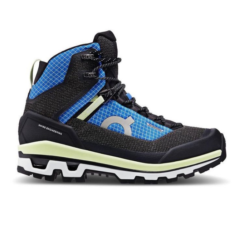 Black / Blue On Cloud Cloudalpine Waterproof Women\'s Hiking Boots | On_IN8209