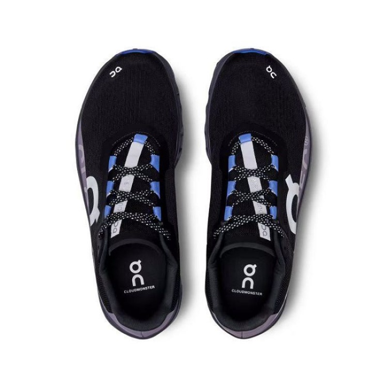 Black / Blue On Cloud Cloudmonster Men's Running Shoes | On_IN8472
