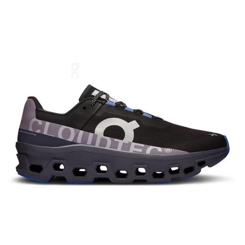 Black / Blue On Cloud Cloudmonster Men\'s Running Shoes | On_IN8472