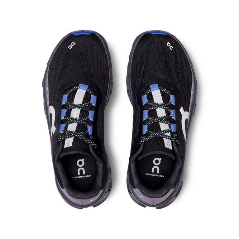Black / Blue On Cloud Cloudmonster Women's Running Shoes | On_IN1179
