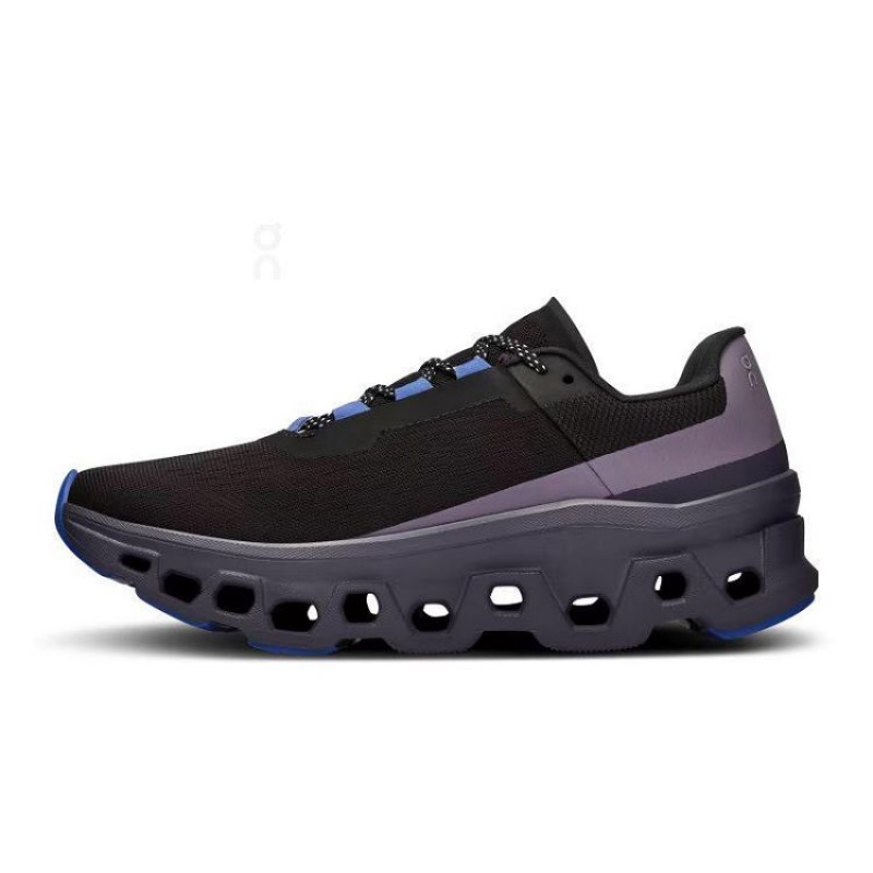 Black / Blue On Cloud Cloudmonster Women's Running Shoes | On_IN1179