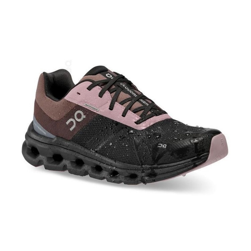 Black / Brown On Cloud Cloudrunner Waterproof Women's Running Shoes | On_IN9101