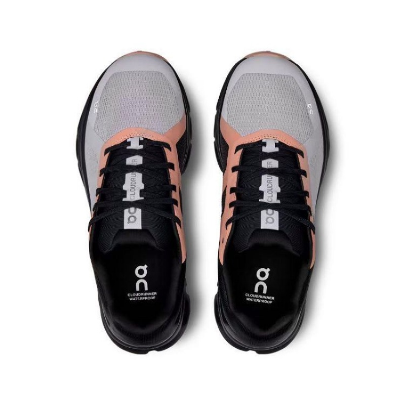Black / Grey On Cloud Cloudrunner Waterproof Women's Running Shoes | On_IN8219