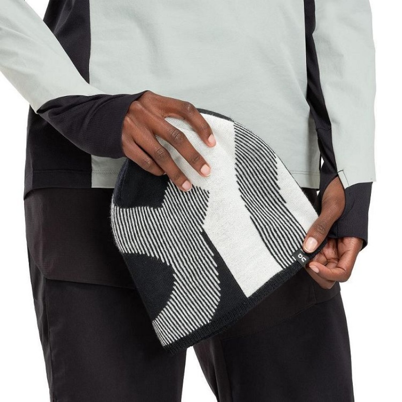 Black / Grey On Cloud Explorer Merino Women's Beanie | On_IN8904
