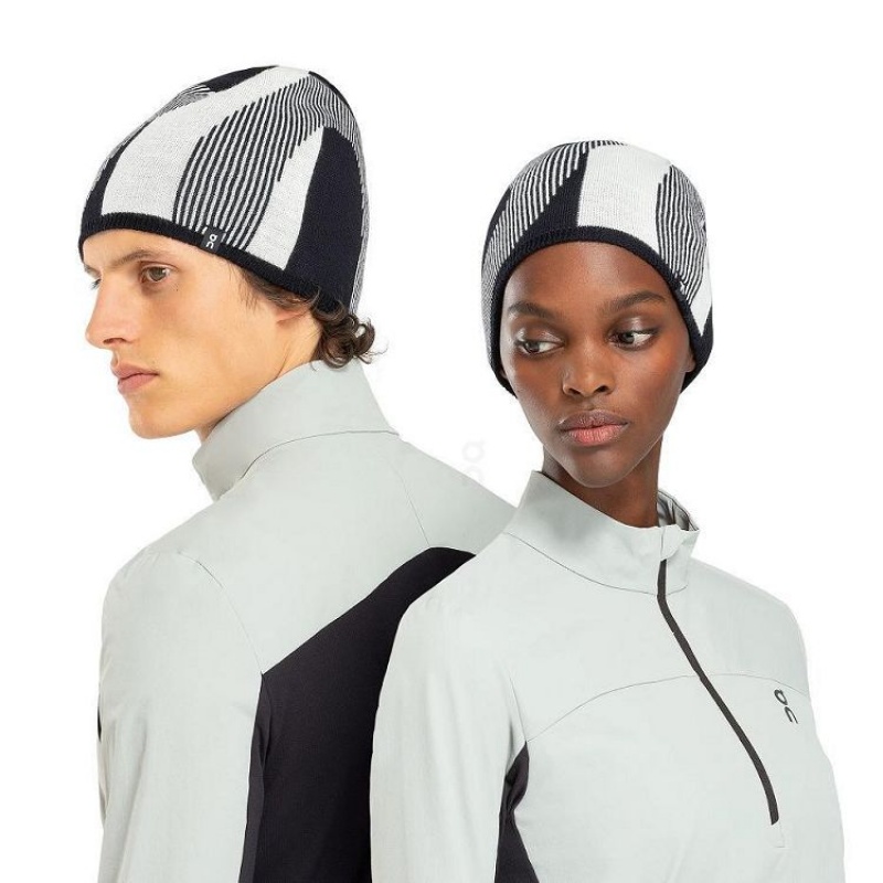 Black / Grey On Cloud Explorer Merino Women\'s Beanie | On_IN8904