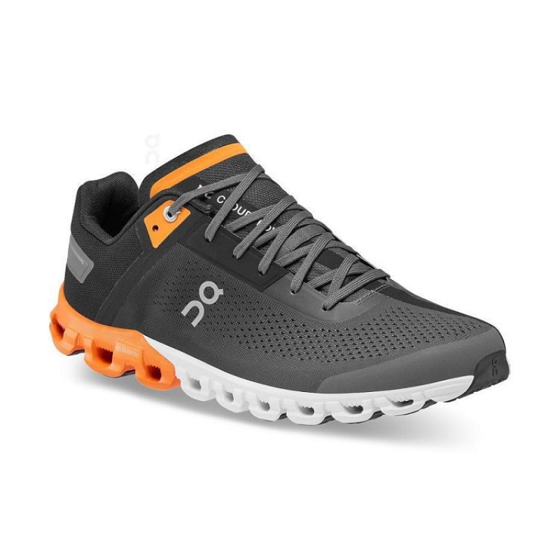 Black / Orange On Cloud Cloudflow Men's Running Shoes | On_IN9153