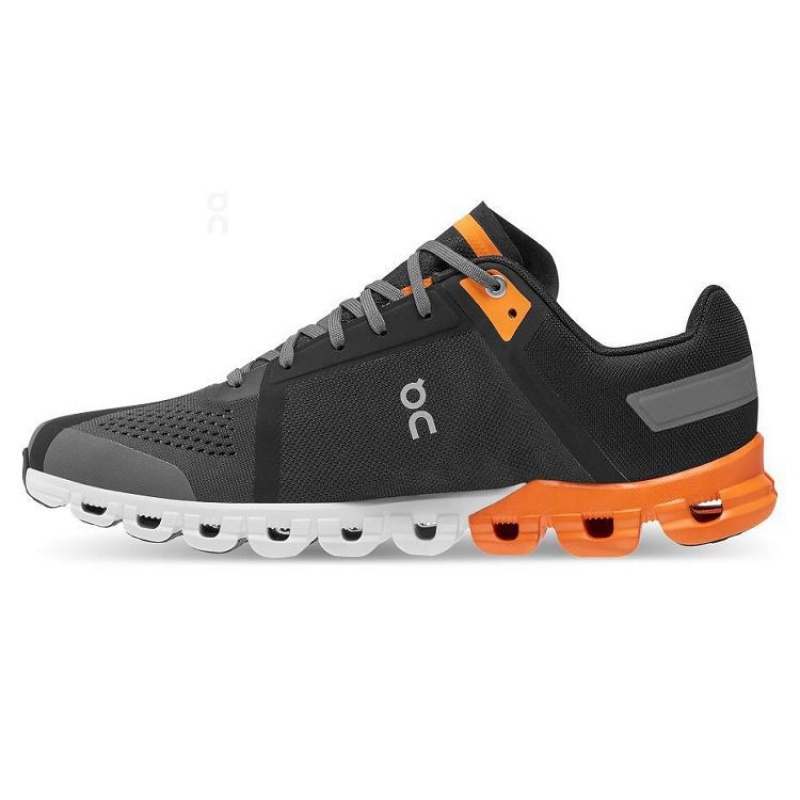Black / Orange On Cloud Cloudflow Men's Running Shoes | On_IN9153