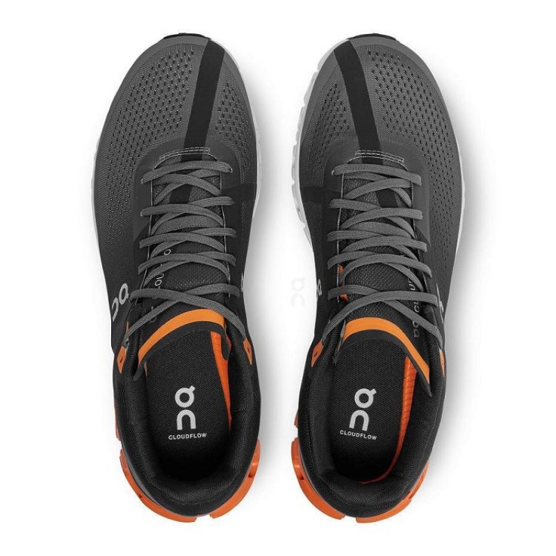 Black / Orange On Cloud Cloudflow Men's Running Shoes | On_IN9153