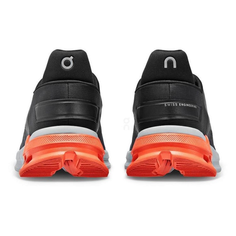 Black / Orange On Cloud Cloudnova Flux Men's Sneakers | On_IN8820