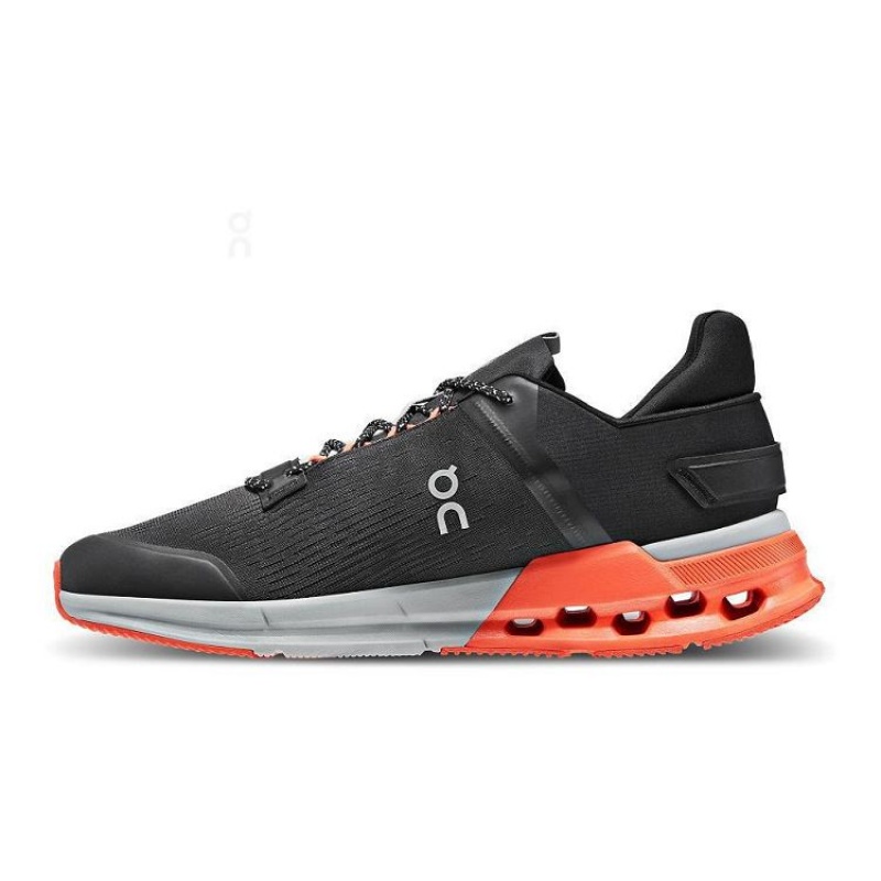 Black / Orange On Cloud Cloudnova Flux Men's Sneakers | On_IN8820