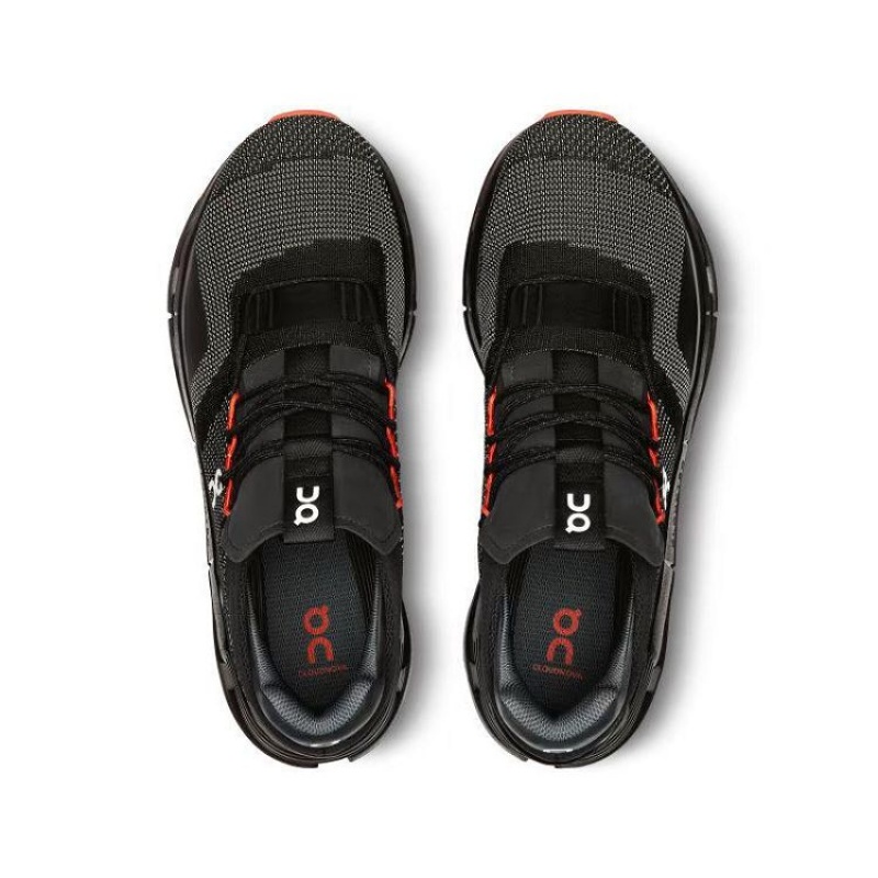 Black / Orange On Cloud Cloudnova Men's Sneakers | On_IN8350