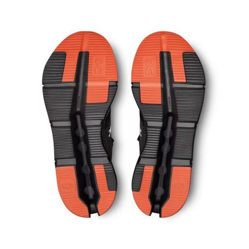 Black / Orange On Cloud Cloudnova Men's Sneakers | On_IN8350