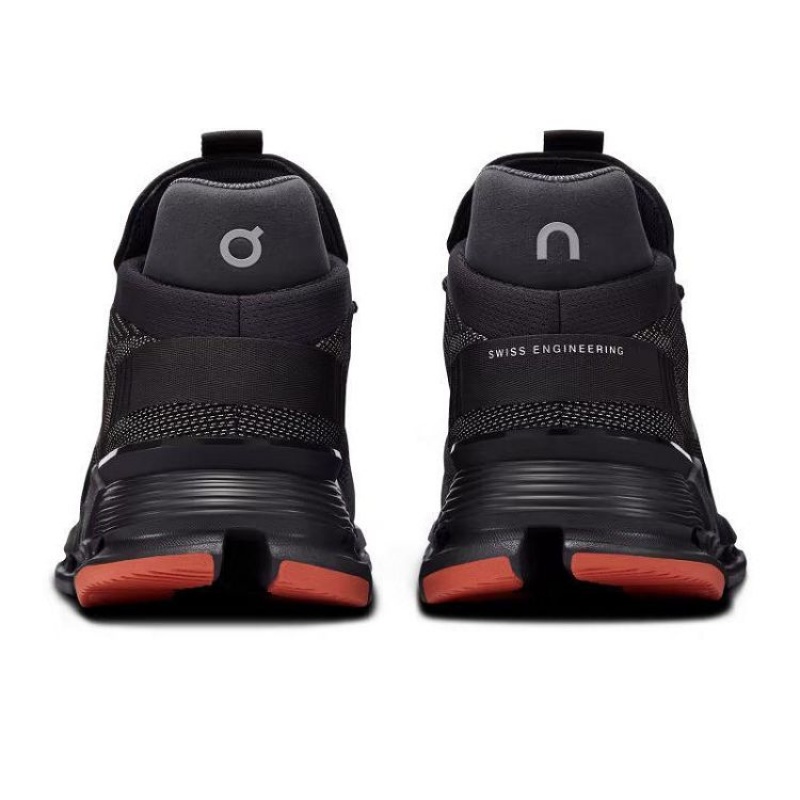 Black / Orange On Cloud Cloudnova Men's Sneakers | On_IN8350