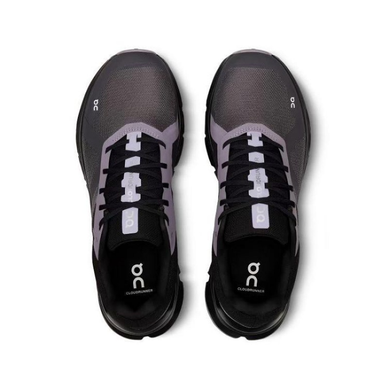 Black / Purple On Cloud Cloudrunner Men's Running Shoes | On_IN9125