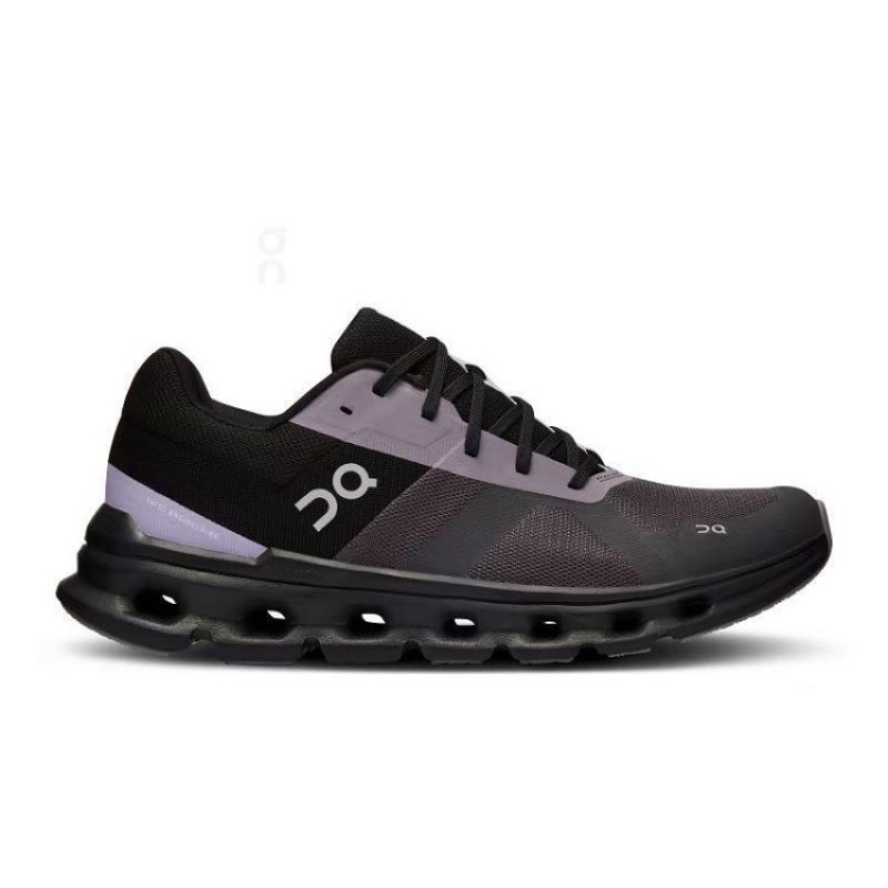 Black / Purple On Cloud Cloudrunner Men\'s Running Shoes | On_IN9125