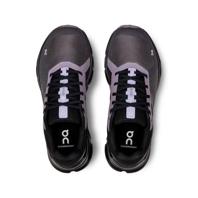 Black / Purple On Cloud Cloudrunner Women's Running Shoes | On_IN9051