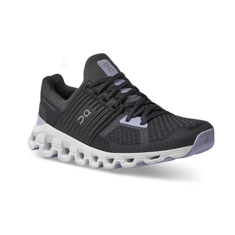 Black / Purple On Cloud Cloudswift Women's Running Shoes | On_IN8680