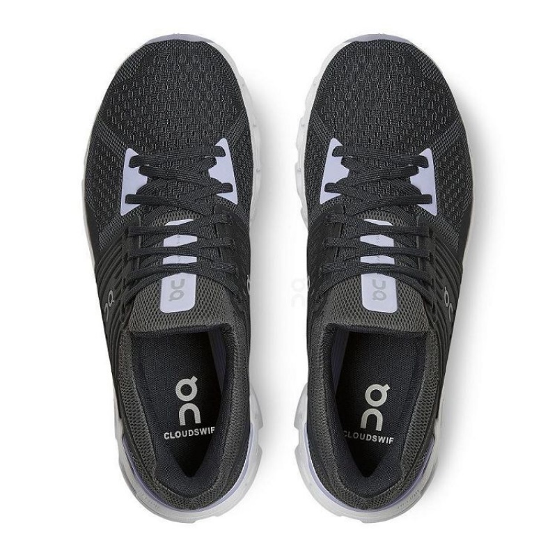 Black / Purple On Cloud Cloudswift Women's Running Shoes | On_IN8680