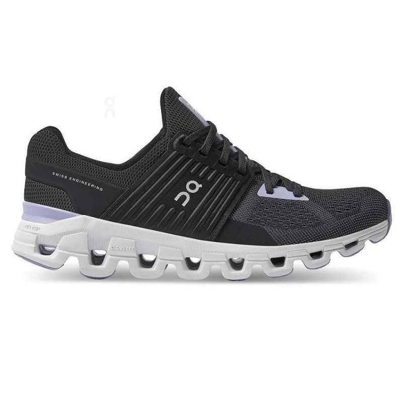 Black / Purple On Cloud Cloudswift Women\'s Running Shoes | On_IN8680
