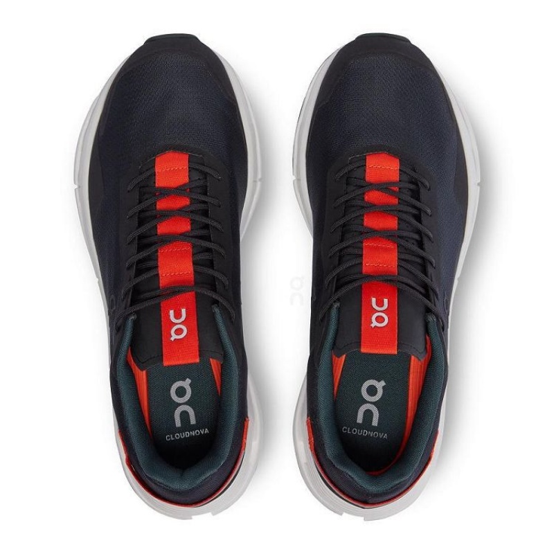 Black / Red On Cloud Cloudnova Form Men's Sneakers | On_IN8568