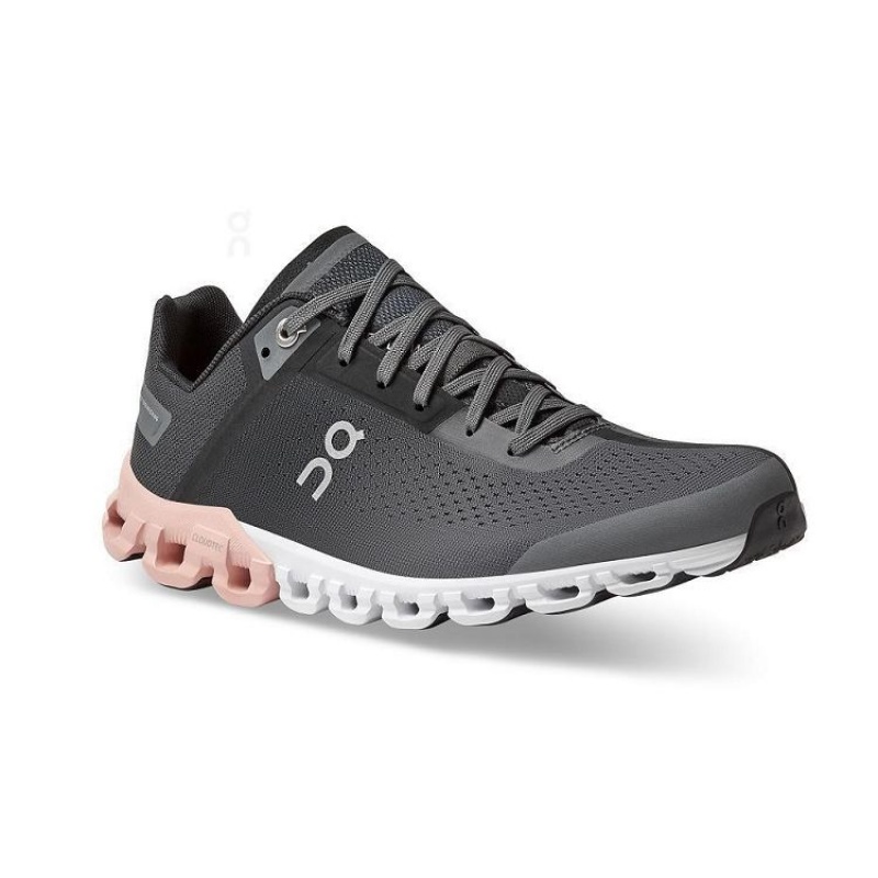 Black / Rose On Cloud Cloudflow Women's Running Shoes | On_IN8449