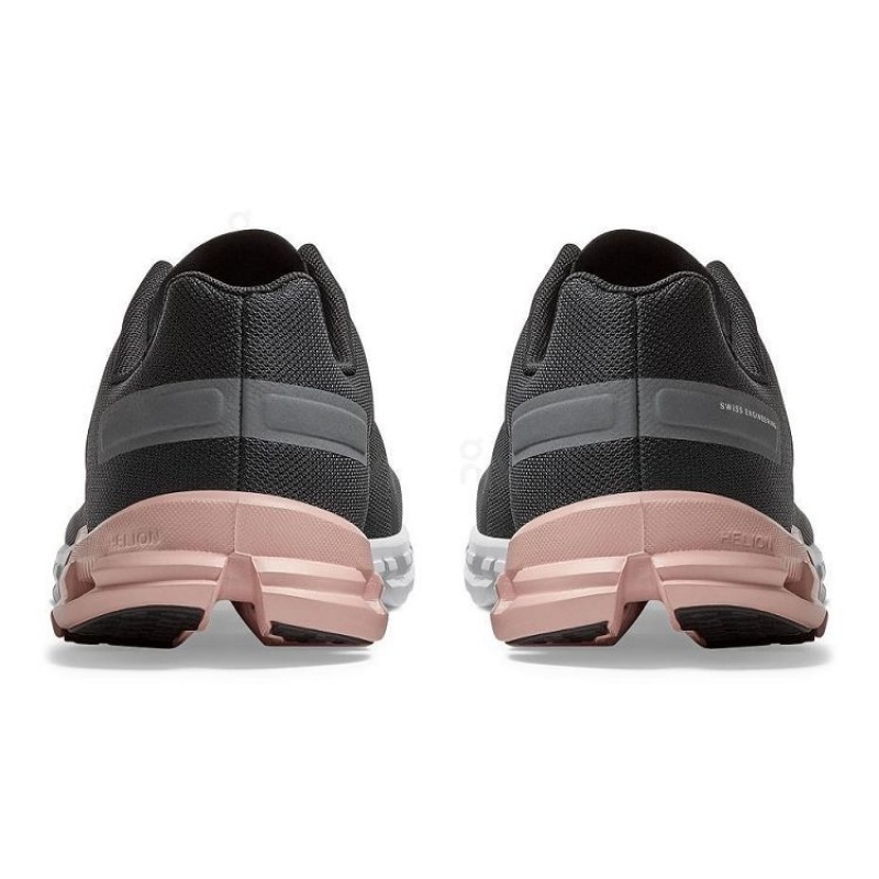 Black / Rose On Cloud Cloudflow Women's Running Shoes | On_IN8449
