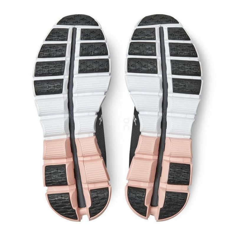 Black / Rose On Cloud Cloudflow Women's Running Shoes | On_IN8449