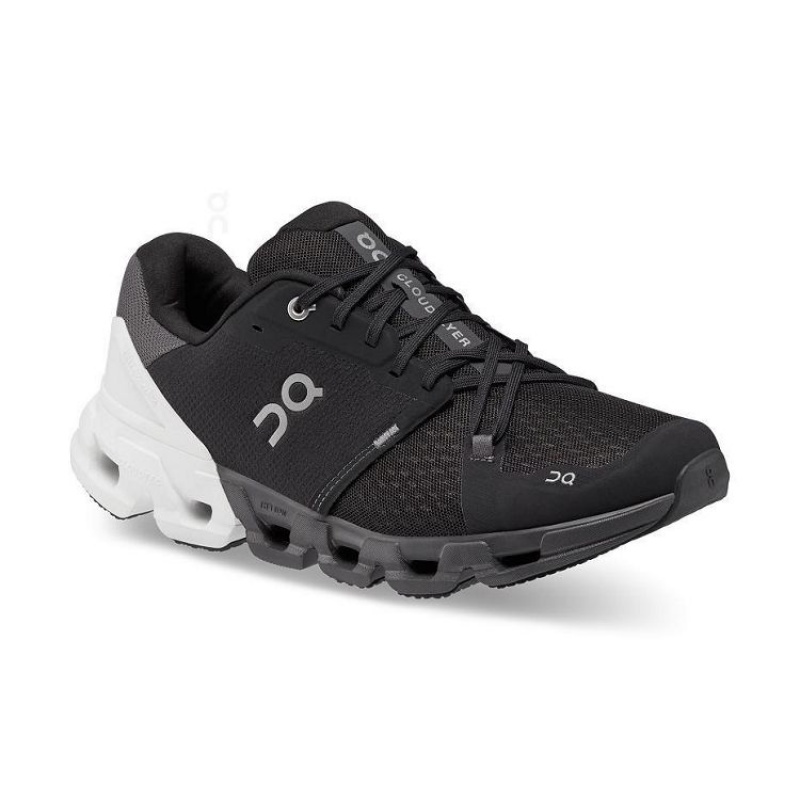 Black / White On Cloud Cloudflyer 4 Wide Women's Running Shoes | On_IN8963