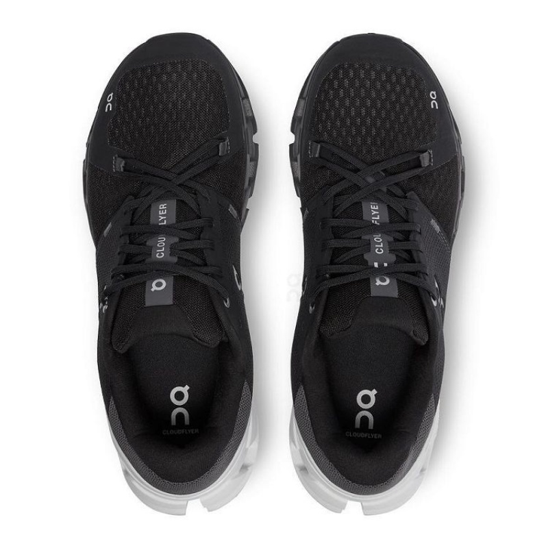 Black / White On Cloud Cloudflyer 4 Wide Women's Running Shoes | On_IN8963