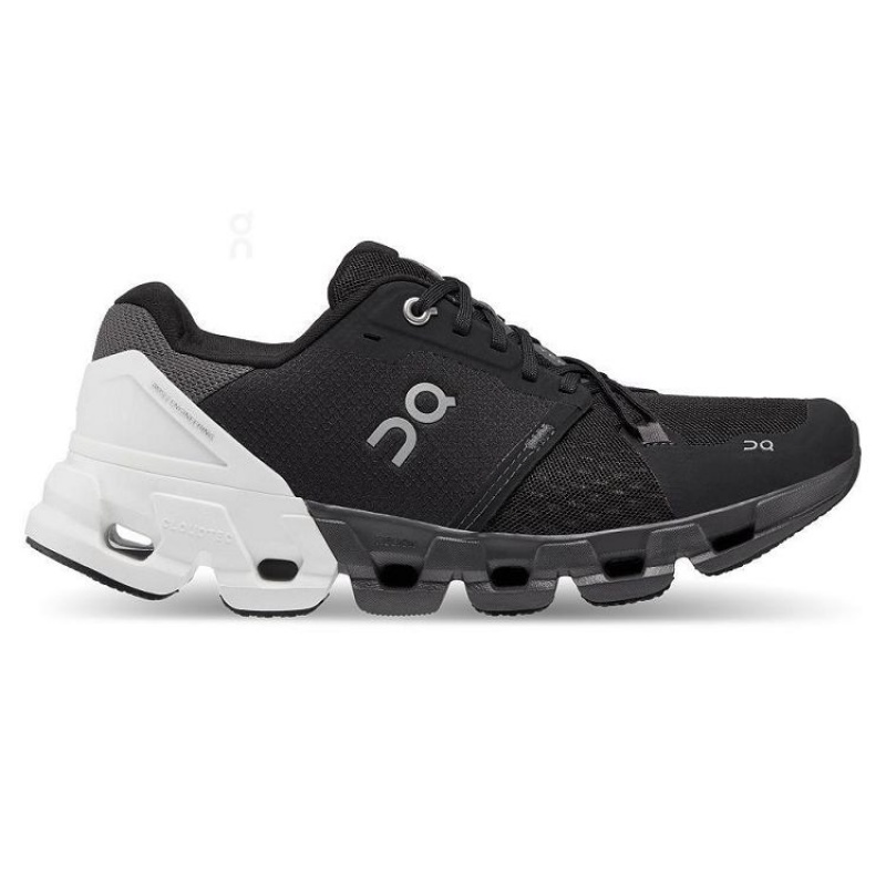 Black / White On Cloud Cloudflyer 4 Wide Women\'s Running Shoes | On_IN8963