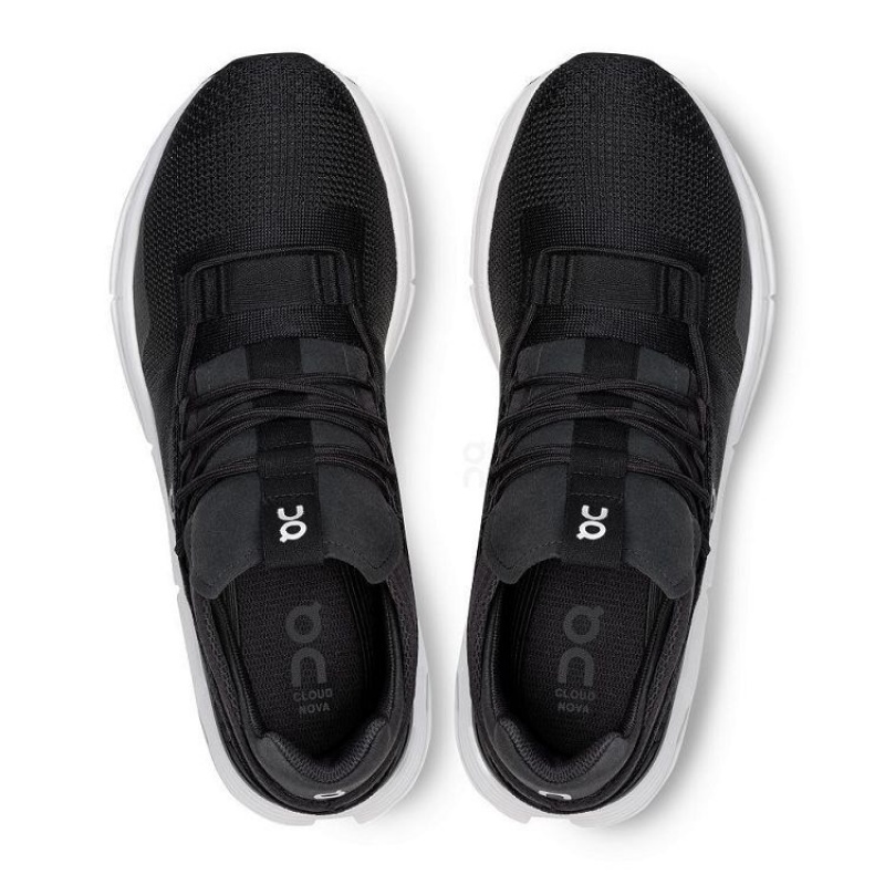 Black / White On Cloud Cloudnova Women's Sneakers | On_IN9100