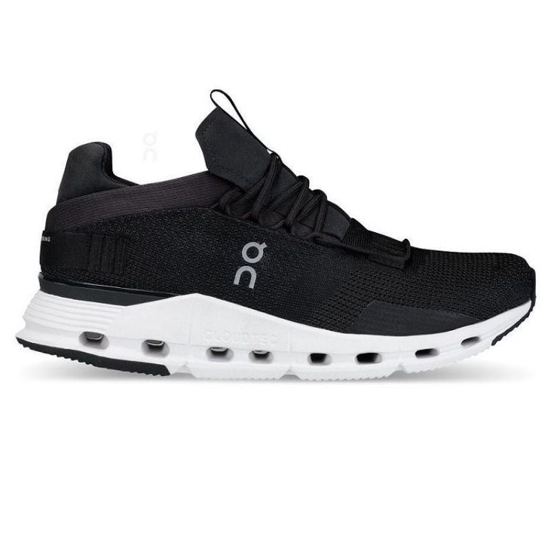Black / White On Cloud Cloudnova Women\'s Sneakers | On_IN9100