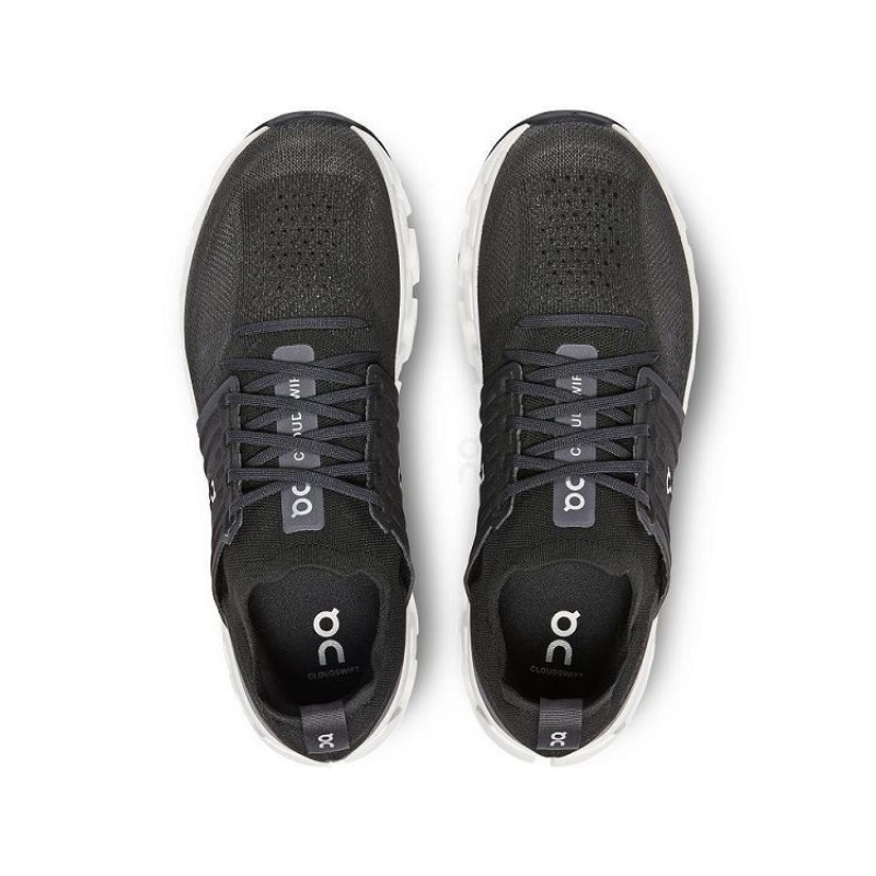 Black / White On Cloud Cloudswift 3 Men's Running Shoes | On_IN8148