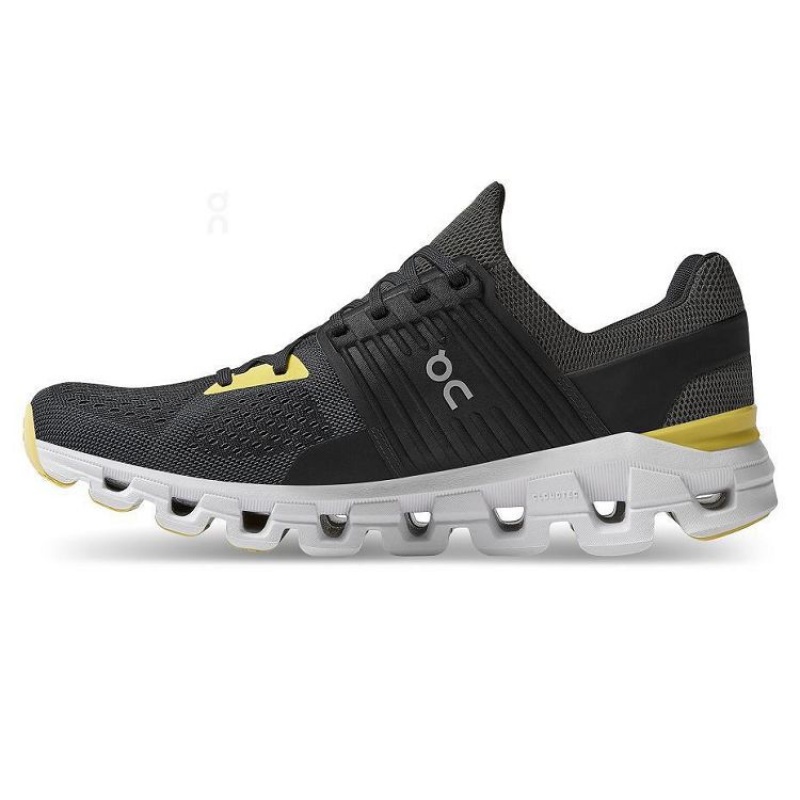 Black / Yellow On Cloud Cloudswift Men's Running Shoes | On_IN9065