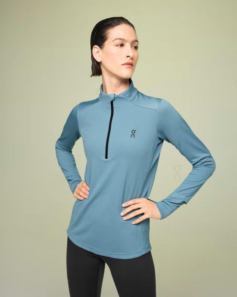 Blue On Cloud Climate Women's T Shirts | On_IN8712