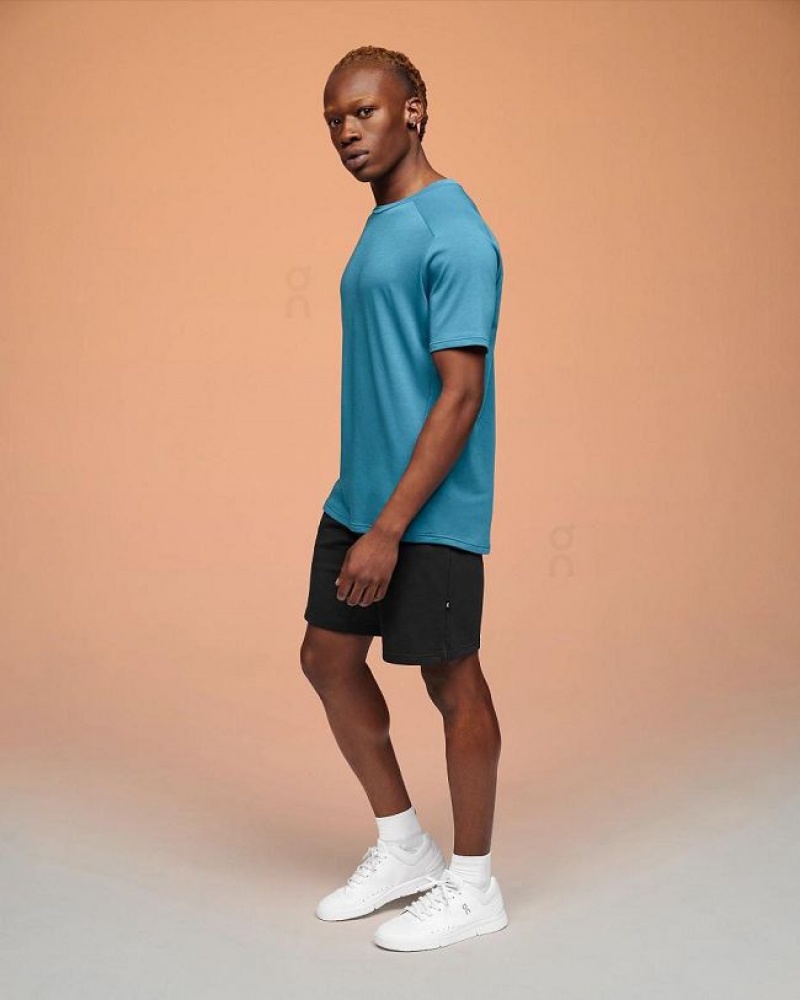 Blue On Cloud Focus-T Men's T Shirts | On_IN8588