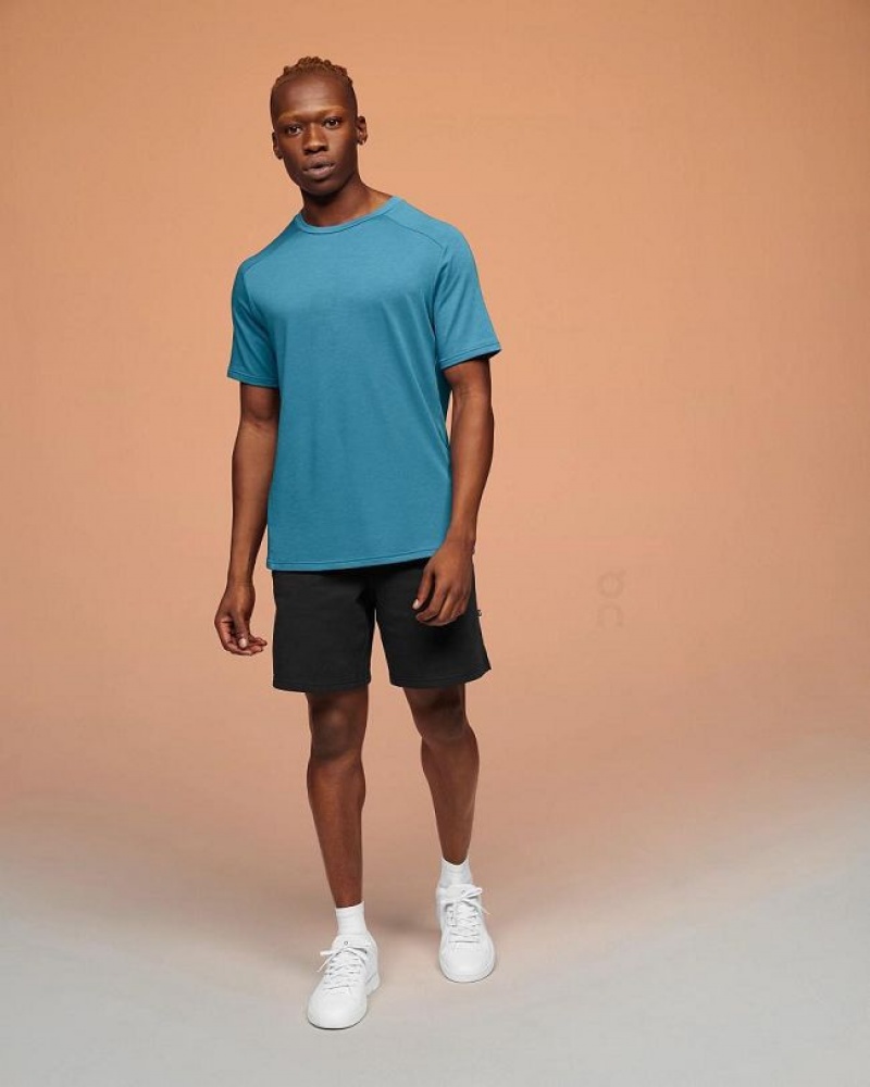 Blue On Cloud Focus-T Men's T Shirts | On_IN8588