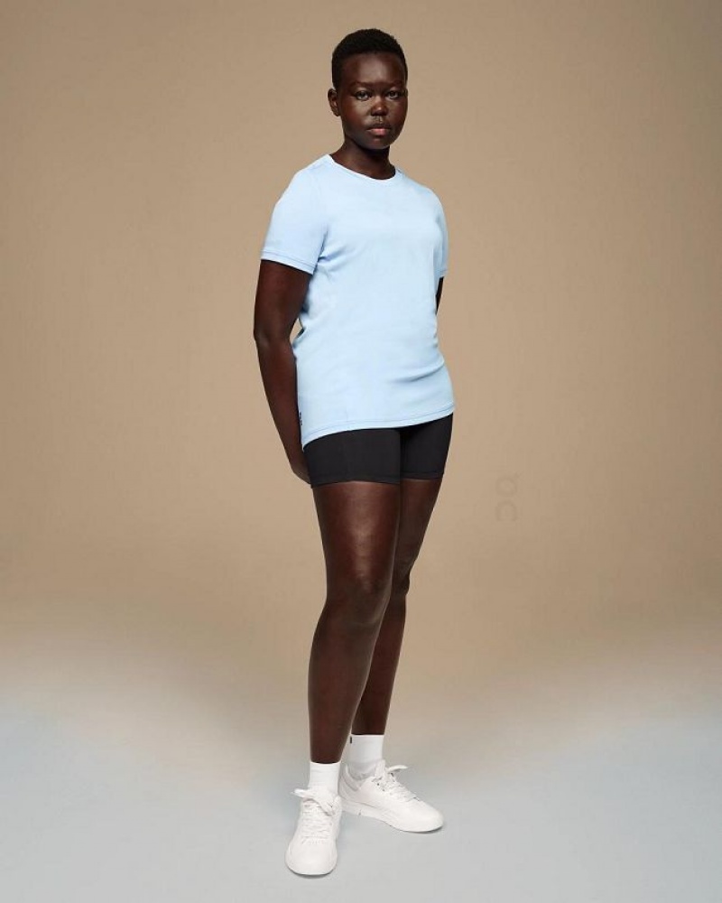 Blue On Cloud Focus-T Women's T Shirts | On_IN8190