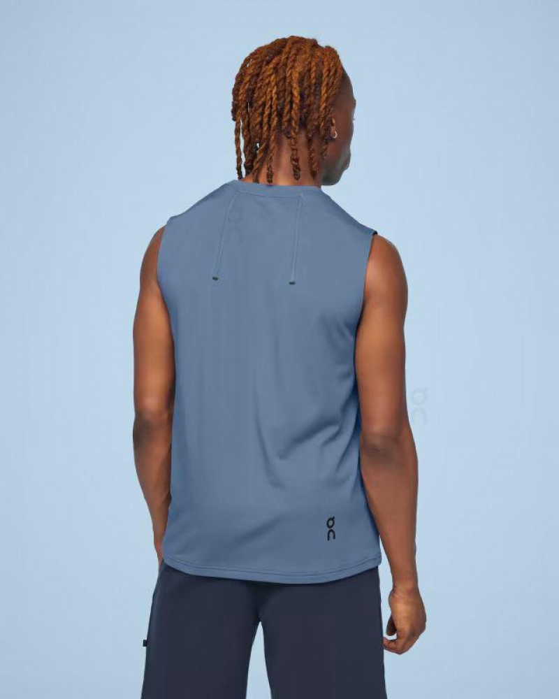 Blue On Cloud Focus Men's Tank Tops | On_IN8232