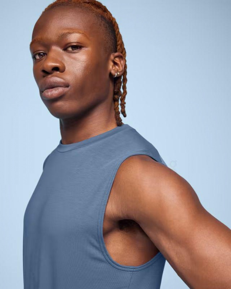 Blue On Cloud Focus Men's Tank Tops | On_IN8232