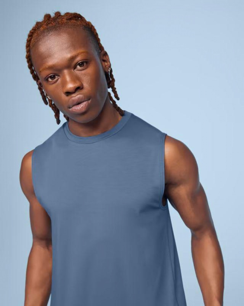 Blue On Cloud Focus Men\'s Tank Tops | On_IN8232