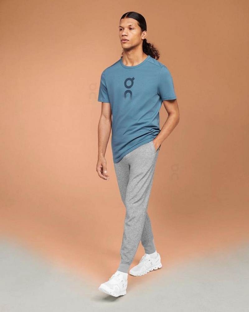 Blue On Cloud Graphic-T Men's T Shirts | On_IN8564