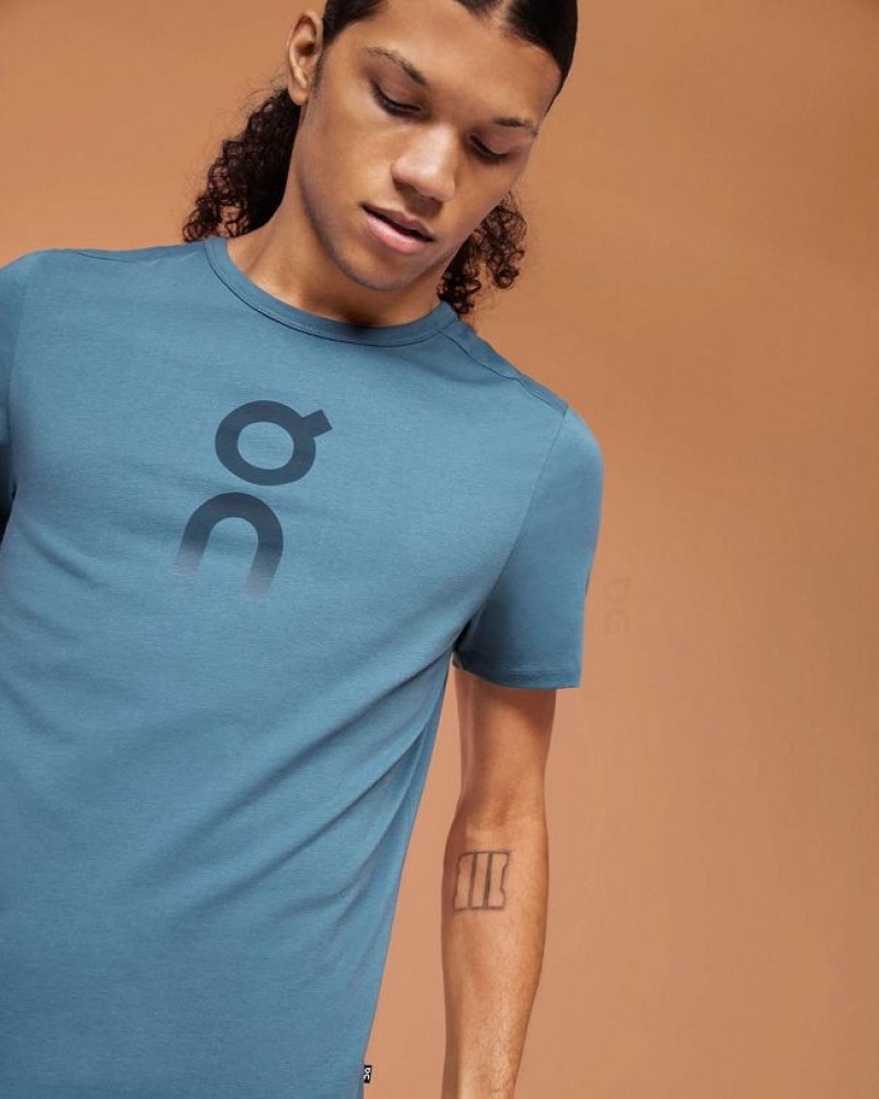 Blue On Cloud Graphic-T Men's T Shirts | On_IN8564
