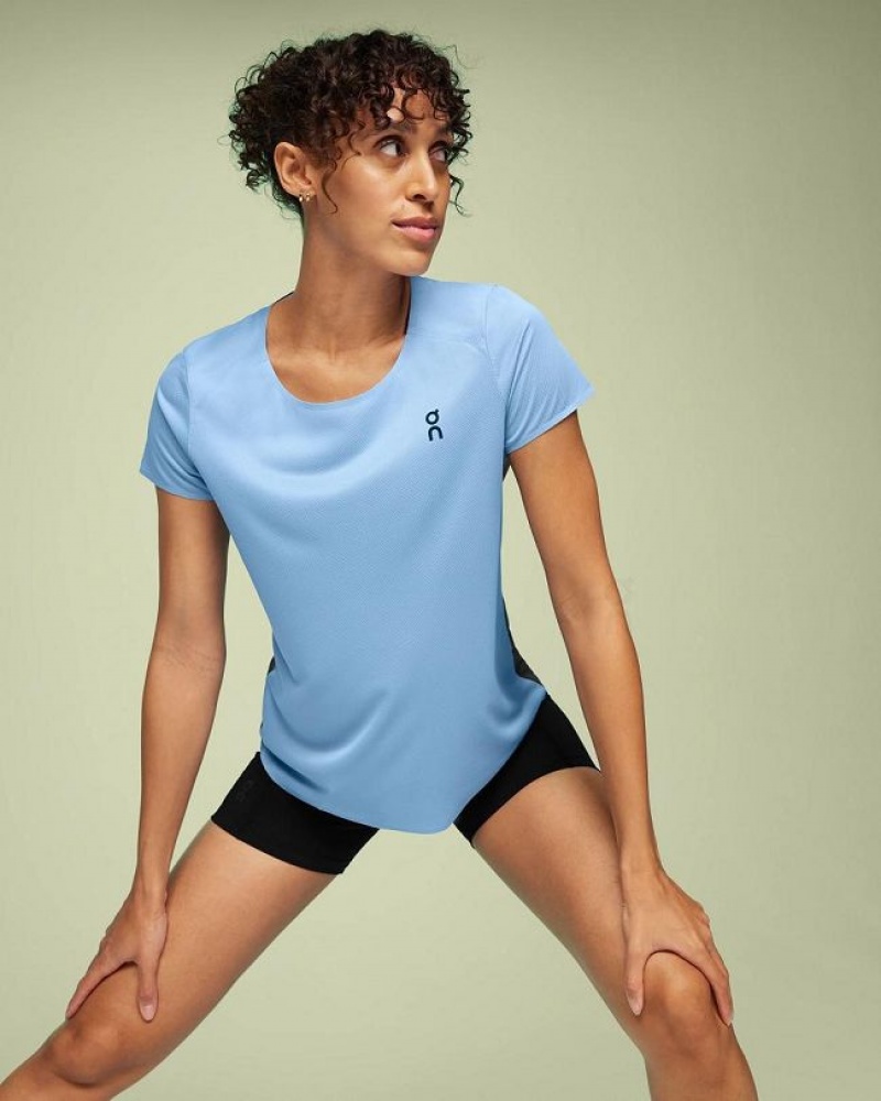 Blue On Cloud Performance-T Women\'s T Shirts | On_IN9099