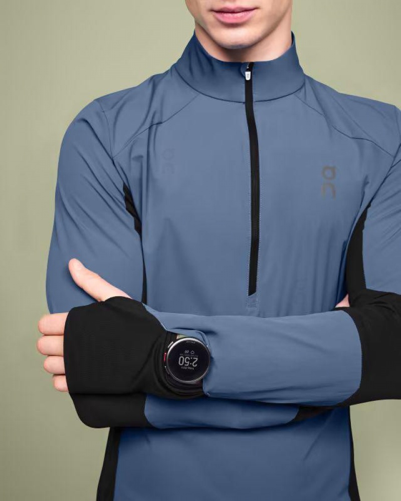 Blue On Cloud Trail Breaker Men's T Shirts | On_IN9037