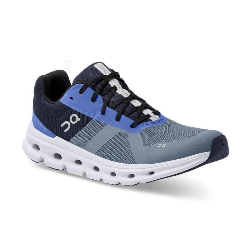 Blue / Grey On Cloud Cloudrunner Men's Running Shoes | On_IN8970