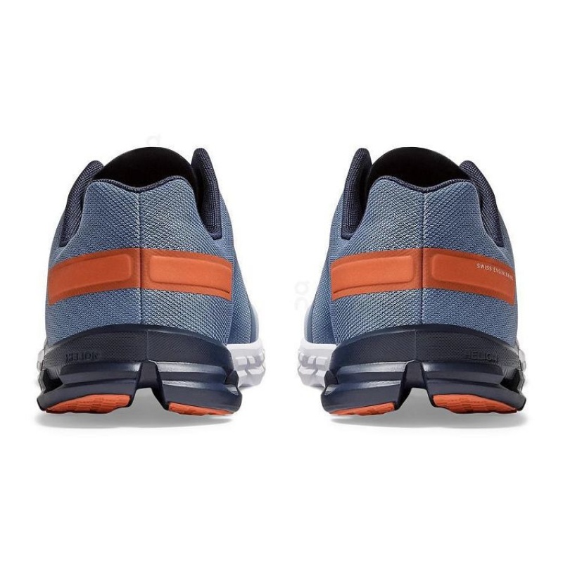 Blue / White On Cloud Cloudflow Men's Running Shoes | On_IN8762