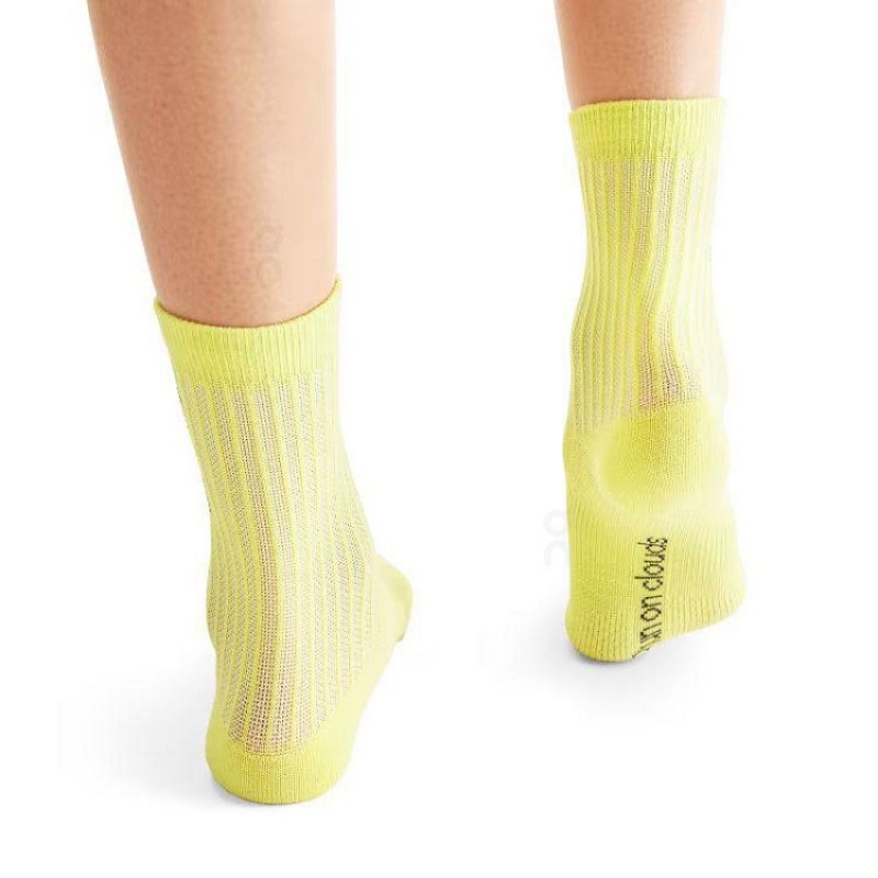 Blue / White / Yellow On Cloud Logo 3-Pack Men's Socks | On_IN8545