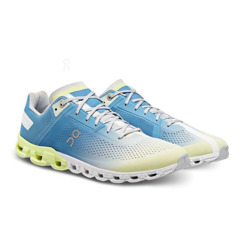Blue / Yellow On Cloud Cloudflow Men's Running Shoes | On_IN8281