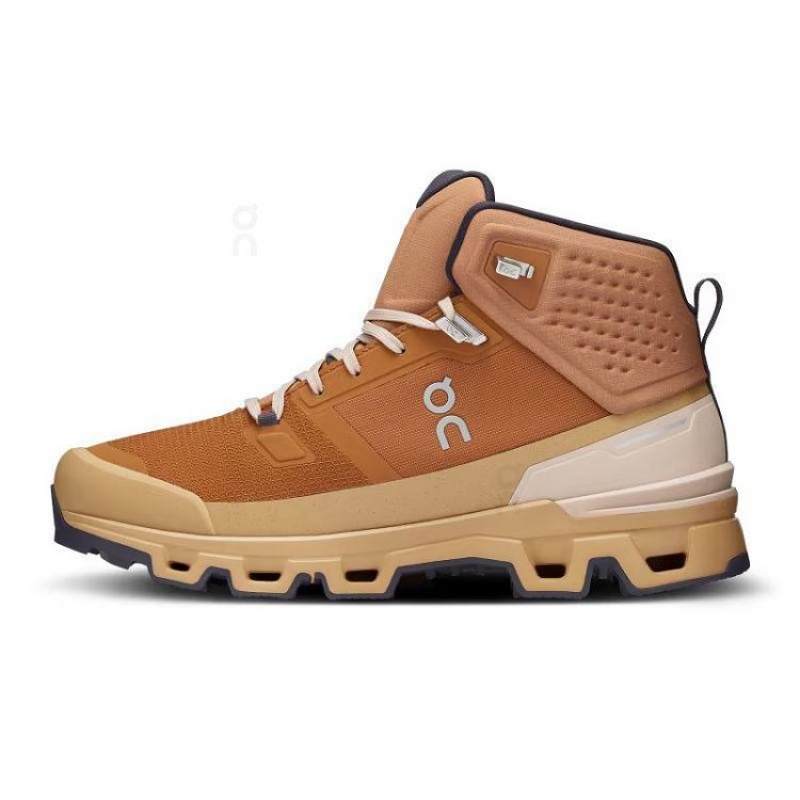 Brown On Cloud Cloudrock 2 Waterproof Men's Hiking Boots | On_IN8327
